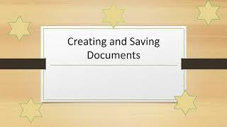 2. Creating and Saving Documents | Become a Pro MS Word user