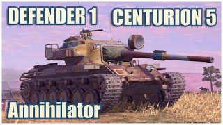 Centurion RAAC, Defender Mk. 1 & Annihilator • WoT Blitz Gameplay