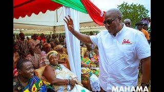 MR MAHAMA TOOK THE CAMPAIGN TOUR TO HO CENTRAL IN THE VOLTA REGION