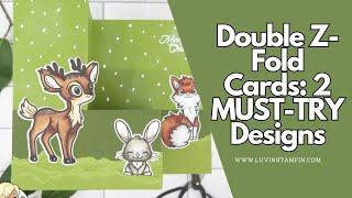 Double Z Fold Christmas Card: DIY 2 Designs for the Perfect Holiday Touch!