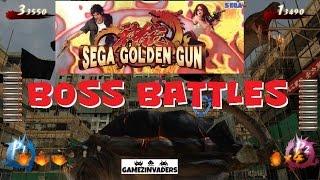 SEGA'S Golden Gun! BOSS FIGHTS!!! Arcade Shooter! Boss Battles!
