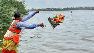 Ganesh Nimajjanam 2024 | Ganpati Visarjan in Tank Bund | 3rd day ganesh immersion 2024 Hussain Sagar