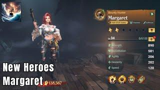 Sea of conquest New Heroes Margaret