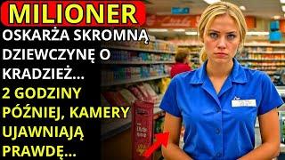 MILIONER OSKARŻA MŁODĄ KASJERKĘ O KRADZIEŻ, A 2 GODZINY PÓŹNIEJ JEST ZASKOCZONY, WIDZĄC NAGRAŃIA Z..