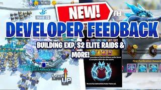NEW DEVELOPER FEEDBACK [Aug/Sept] Union Chat, Building Exp, & S2 Elite Raids! | Call of Dragons
