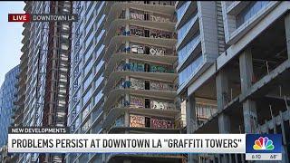 Problems persist at downtown LA’s ‘Graffiti Towers’