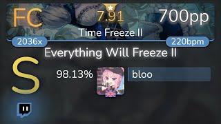 [7.91⭐Live] bloo | UNDEAD CORPORATION - Everything Will Freeze II [Time Freeze II] 98.13% {700pp FC}