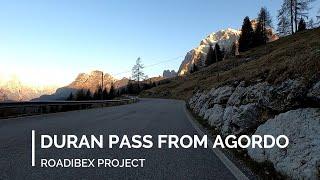 DURAN PASS FROM AGORDO - SUNRISE VERSION (HC climb) - Virtual ride for indoor training