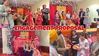 Romantic Engagement Proposal || Chote veer Di Engagement