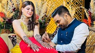 ऑस्ट्रेलिया से भारत आयी दुल्हन मेहंदी लगवाने ॥ Bridal Mehndi Kaise lagayen ॥ Raj Mehandi #1m