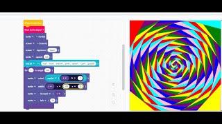 Spiral Design in Edublocks