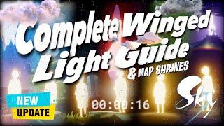 Sky Cotl All WINGED LIGHTS LOCATIONS - New Updated Version | Beginners Guide | Noob Mode