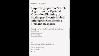 Improving Sparrow Search Algorithm for Optimal Operation Planning of Hydrogen–Electri... | RTCL.TV