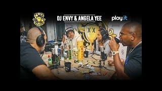 DRINK CHAMPS: Episode 40 w/ DJ Envy & Angela Yee | Talk Breakfast Club, Origins of N.O.R.E. + more