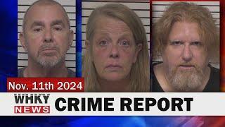 THREE ARRESTED IN SEX OFFENDER COMPLIANCE CHECK | WHKY News -- Crime Report: Monday, 11/11/2024