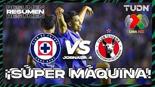 Resumen y goles | Cruz Azul vs Tijuana | Liga Mx - CL2024 J4 | TUDN