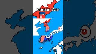 Korean War In 4 Second  #countryballs #animation #shorts #GeoballzAnimations