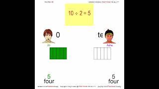 Halving Numbers 1 to 20 - UNDERSTANDING FRACTIONS VISUALLY™ #Halving #fractions #FractionsVisually