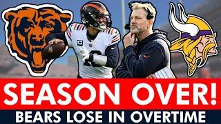 Bears SEASON IS OVER After OT Loss To Vikings: Caleb Williams BALLS OUT, Matt Eberflus Defense FOLDS