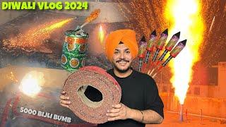 Diwali Vlog 2024  5000 Bijli Fire Crackers , Rocket , Sky Shots ,Diwali Stash 2024