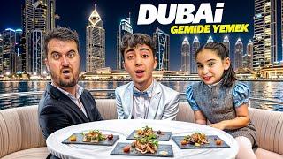 ELİF SİNEM DUBAİDE GECE GEZMESİ VLOG !! TEKNEDE AKŞAM YEMEĞİ VE IŞIK GÖSTERİSİ !!