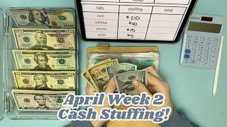 April Week 2 Cash Envelope Stuffing || Full-Time Income Cash Stuffing