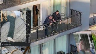 Liam Payne's Dad Visits The Hotel Balcony Where His Son Fell & Died. Geoff Liam. One Direction.