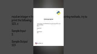 print N number w/o string method and w/o space