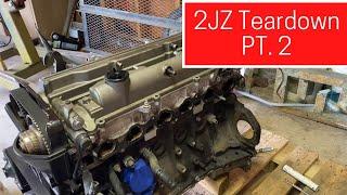 Ep. 3 | 2JZ-GTE Engine Teardown pt. 2 | 240sx 2jz swap