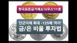 [금투자,은투자] 단군이래 최대 기회! 금/은 비율이 125배! 골드/실버 레이시오차트를 알아봅시다