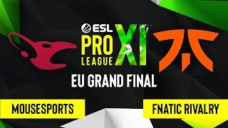 CS:GO - Fnatic Rivalry vs. mousesports [Dust2] Map 2 - ESL Pro League Season 11 - EU Grand Final