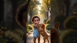 The Loyal Puppy and the Lost Baby ! #baby #dog #babyanimal #petlover #puppy  #cutebaby