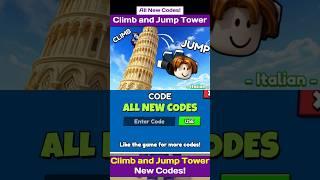 New Climb and Jump Tower Codes - All New Codes For Climb and Jump Tower