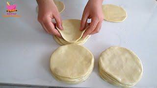 No yeast! Just flour and milk! Bake 6 BREADS in a pan at the same time. Soft.