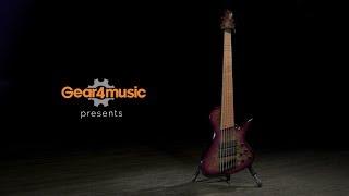 RedSub Coliseum Fanned Fret 6-String Bass, Purple Burl Burst | Gear4music demo