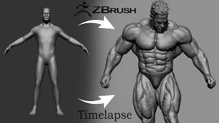 Jay Cutler bodybuilder | Character modeling with Zbrush | Timelapse | Sculpting|