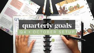 GOAL SETTING 2024 :: Q4 Quarterly Goals & October Monthly Goals Setup for Productivity and Success