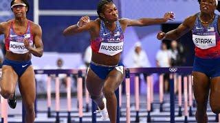 USA's Masai Russell Wins Olympic Gold in 100-Meter Hurdles