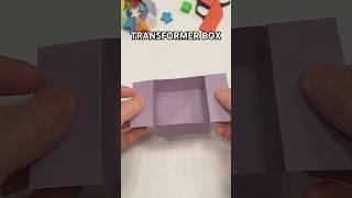 HOW TO MAKE ORIGAMI BOX TRANSFORMER FOR SMALL THINGS | EASY PAPER  BOX TRANSFORMER