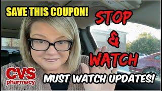 CVS STOP & WATCH VIDEO | *** MUST SEE UPDATES!