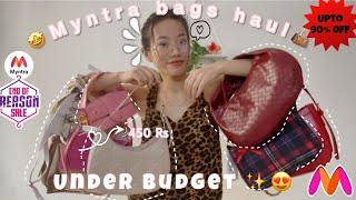 Myntra Bags Haul||Under budget 🫶|| starting at just 450 Rs