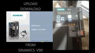 Siemens Sinamics V90 Servo drive - Upload and Download