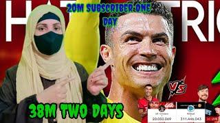 20M subscribers in 24  hours world record broken/Tech Farah/cristion Ronaldo