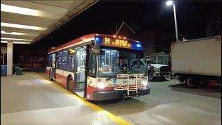 TTC 94 Wellesley Night Bus Ride #8491 from Ossington Stn to Castle Frank Stn (April 6th, 2024)