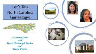 Let’s Talk NC Genealogy - Season 1: Episode 06 (DNA)