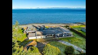 Luxury Oceanfront Living | Stunning Waterfront Rancher in Comox Valley! | 5778 Coral Road