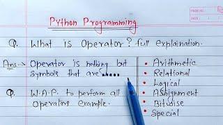 Python Operators | Learn Coding