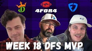 The BEST Plays On DraftKings Week 18 NFL DFS Expert FanDuel Picks Analysis Davis Mattek Pat Kerrane