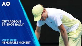 Sinner Wins Point of the TOURNAMENT Against Rune! | Australian Open 2025