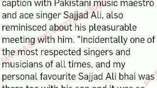 SAJJAD ALI INTERVIEW